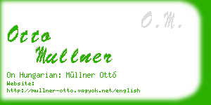 otto mullner business card